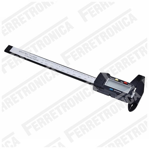 Calibrador Vernier Digital con LCD Pie de Rey 6 pulgadas  150mm, Ferretrónica