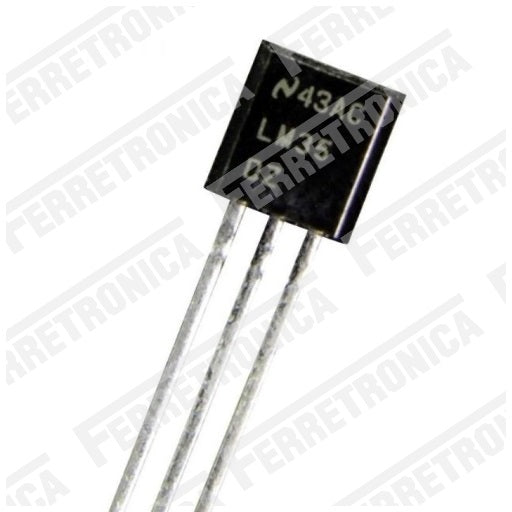 LM35 Sensor de Temperatura Original TO-92 en grados centigrados, Ferretrónica
