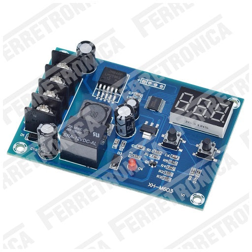 Modulo Controlador y Cargador de Baterias 12V ~ 24V XH-M603, Ferretrónica