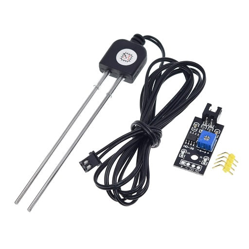 Modulo Higrometro Sensor de Humedad del suelo Resistente a Corrosion HD-38 Sonda Metalica 3.3V a 12V, Ferretronica