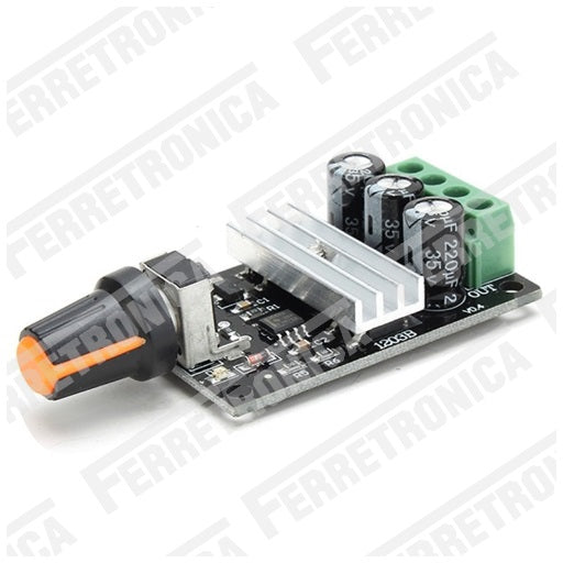 Modulo PWM - Variador de Velodidad para Motores DC 6V a 28V de 3A, ferretrónica