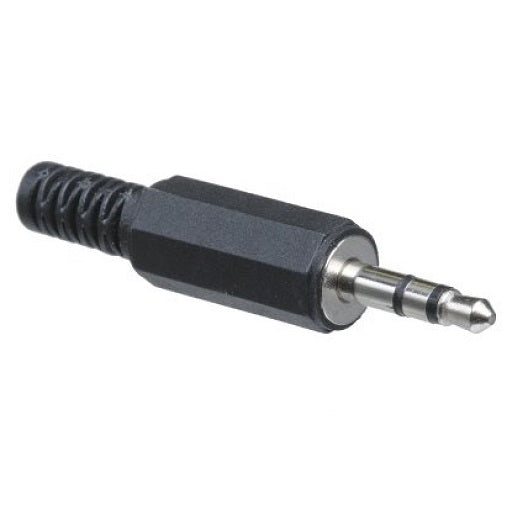 Plug Estereo 3.5mm Macho con Carcaza Plastica Stereo 3.5 mm , Ferretrónica