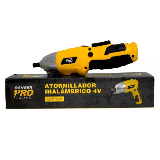 Destornillador Inalambrico Ranger PRO con 12 Accesorios - Atornillador de 220 RPM Compacto, Ferretrónica