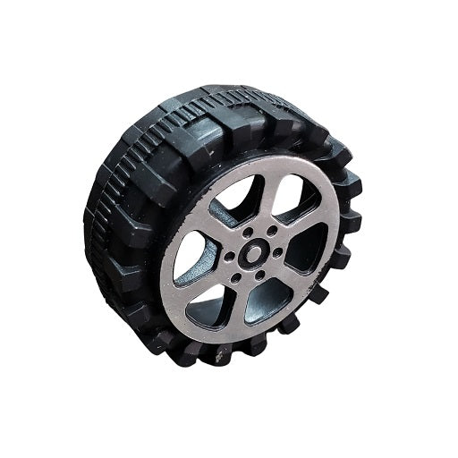 Llanta en Pasta Para Proyectos 35 mm x 13 mm Eje 2.5mm, Ferretrónica