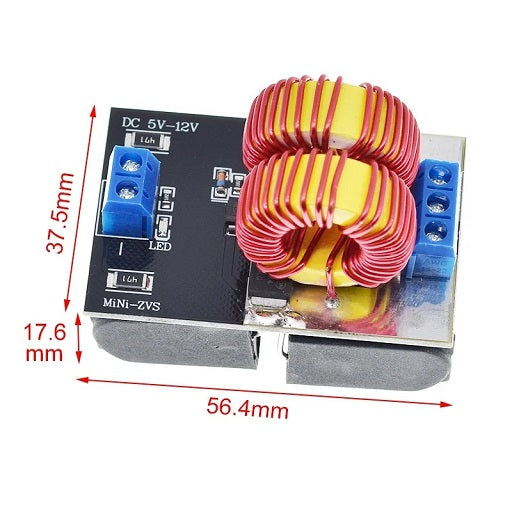 Mini Modulo de Calentamiento por Induccion 5V ~ 12V DC Potencia Maxima 120 W Corriente de 10 A, Ferretrónica