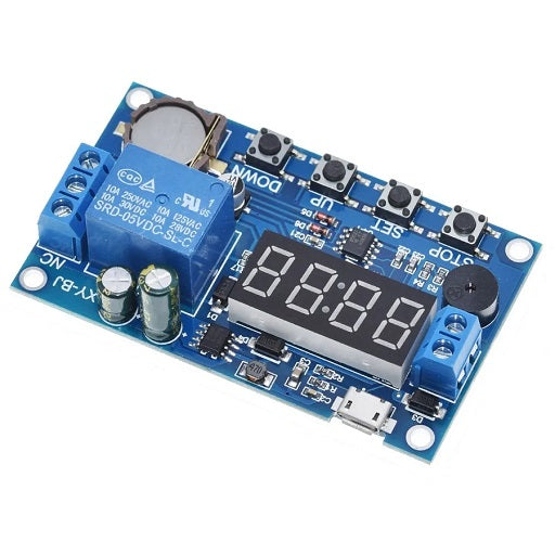 Modulo Temporizador Ajustable Programable con Relay, Ferretrónica