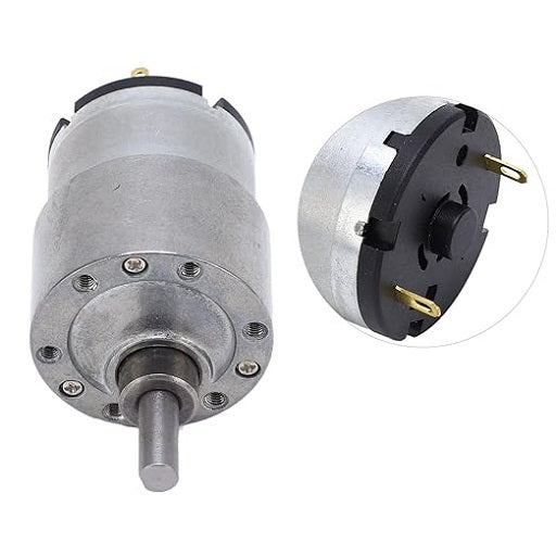 Motorreductor 12 Kg.cm - 12 RPM (12V) Especial para Robotica y Prototipos Modelo GB37, Ferretrónica