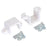 Soporte Plastico Blanco x 2 para Motorreductor N20 - N30 Soporte Blanco para micro motores, sujetador para motorreductores de modelo N20 y N30, base de apoyo para motor recuctor, Ferretrónica