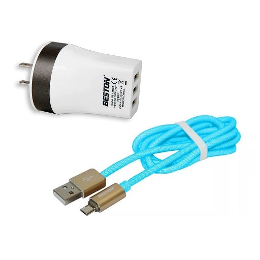 Adaptador de Voltaje 5V - 3.4A para Raspberry PI Beston BTS-M534 y Cables Beston BST-W105, Ferretrónica