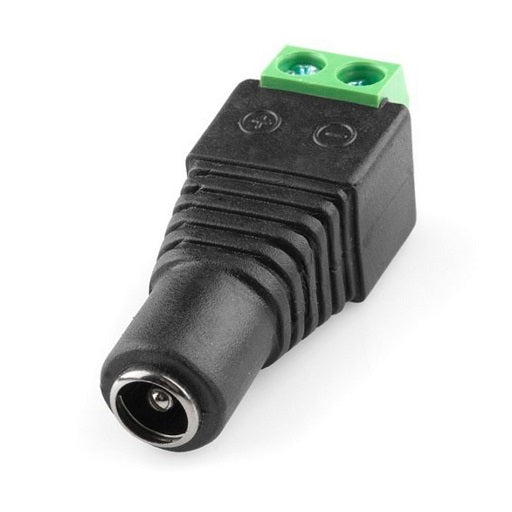 Adaptador de Jack DC Hembra a Bornera, Ferretrónica