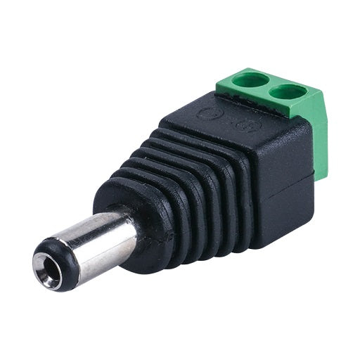 Adaptador de Plug DC Macho a Bornera, Ferretrónica