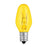 Bombillo Candelabro 120V AC Amarillo - Rosca E12 Tipo Vela Aji para Porta Lampara, Roseta, Portalampara de Rosca E-12, Ferretrónica