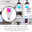 Bombillo Led Inteligente RGB 9W Rosca E27 por WiFi Cmpatible con Smart Life App y Tuya Bombilla Lampara Compatible con Amazon Alexa - Google Home, Ferretronica