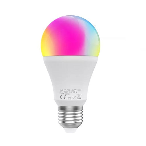 Bombillo Led Inteligente RGB 9W Rosca E27 por ZigBee - Requiere HUB ZigBee Compatible con Smart Life App y Tuya Bombilla Lampara Compatible con Amazon Alexa y Google Home, Ferretrónica