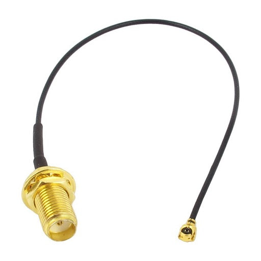 Cable Adaptador RF SMA Hembra a u.FL - IPX - IPEX Macho de 15 cm, Ferretrónica
