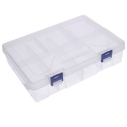 Caja Organizadora de 8 Compartimientos con Bandeja Interna para Componentes Arduino, Ferretrónica