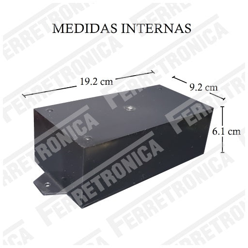 Caja Plástica Para Proyectos 9.2 x 19.2 x 6.1 cm REF 8 Medidas Internas, Ferretrónica