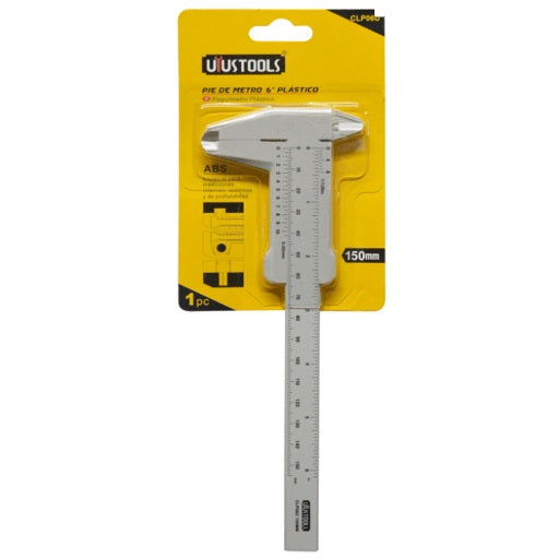 Calibrador Vernier Pie de Rey Plastico UYUSTOOLS Modelo CLP06U, Ferretrónica