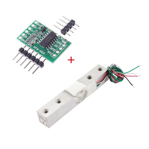 Celda de Carga 20Kg YZC-133 Sensor de Peso con Modulo Conversor Analogo a Digital de 24 Bits HX711, Ferretrónica