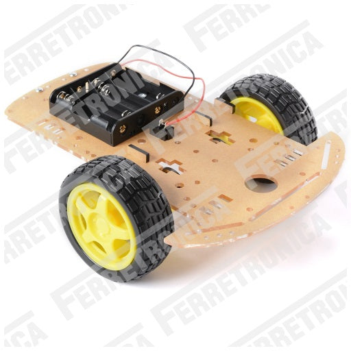 Chasis 2WD KIT Carro Inteligente Smart Robot Arduino Raspberry PI, Ferretrónica