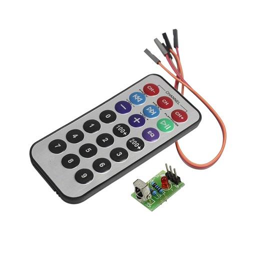 Control Remoto Infrarrojo con Receptor HX1838, 1838, VS1838B, VS1838 - 38 KHz compatible con Arduino, Ferretronica