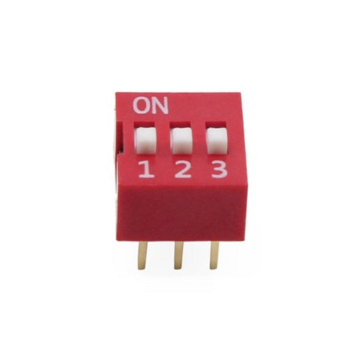 DIP Switch 3P Interruptor de 3 Posiciones - 2.54 mm, Ferretronica