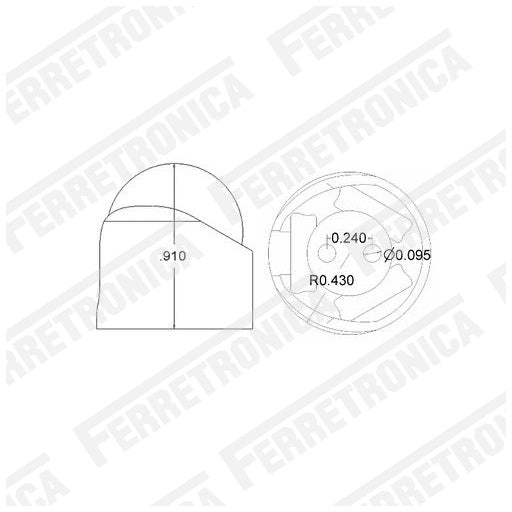 Dimensiones Rueda Loca con Bola de Acero 3-4 pulgada 19.05 mm Ball Caster Rueda Libre para Robot Seguidor de Linea, Luz, Proyectos y Prototipos en Electronica, Ferretrónica
