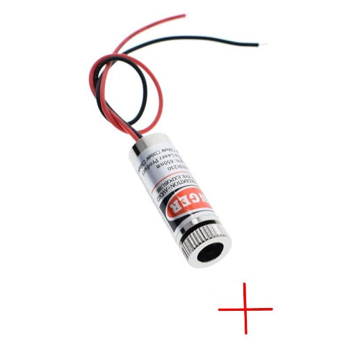 Diodo Laser en Cruz 5V - 5mW - 650nm Color Rojo, Ferretronica