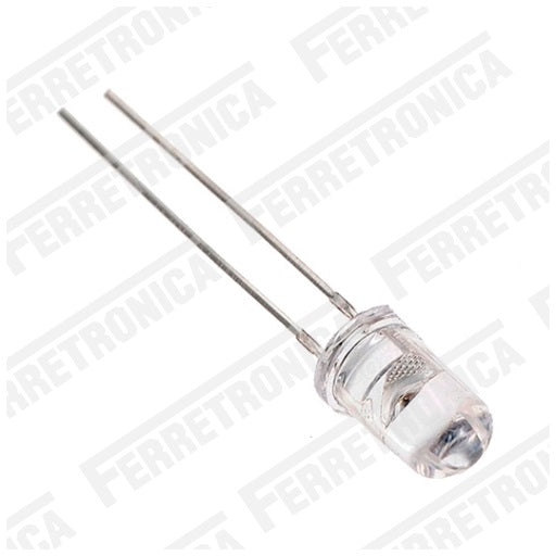 Diodo Led chorro ultrabrillante 5mm rojo amarillo azul verde blanco, ferretrónica