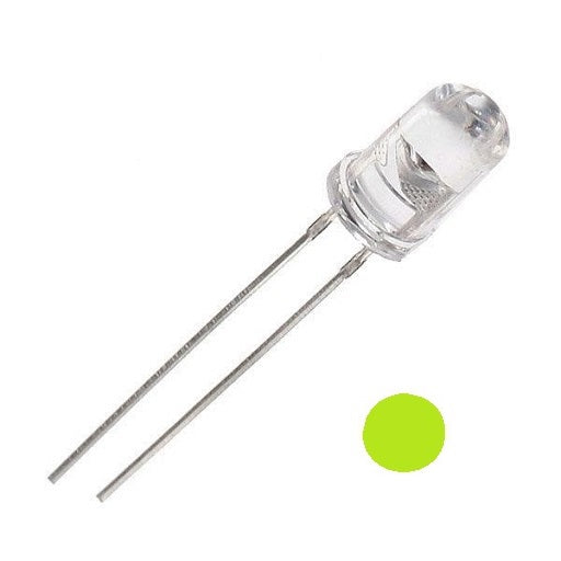 Diodo Led chorro ultrabrillante 5mm verde amarillo azul rojo blanco, ferretronica