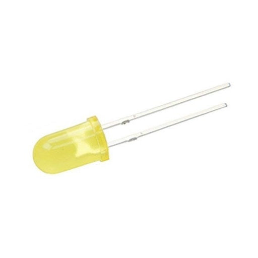 Diodo led difuso 5mm Amarillo, ferretronica
