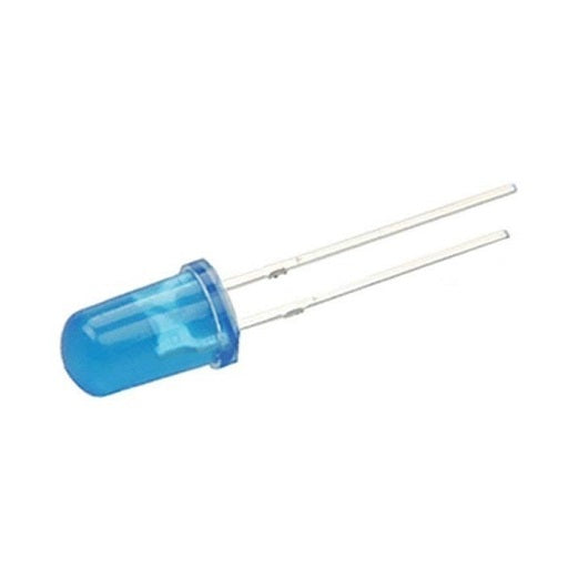 Diodo led difuso 5mm Azul, ferretronica