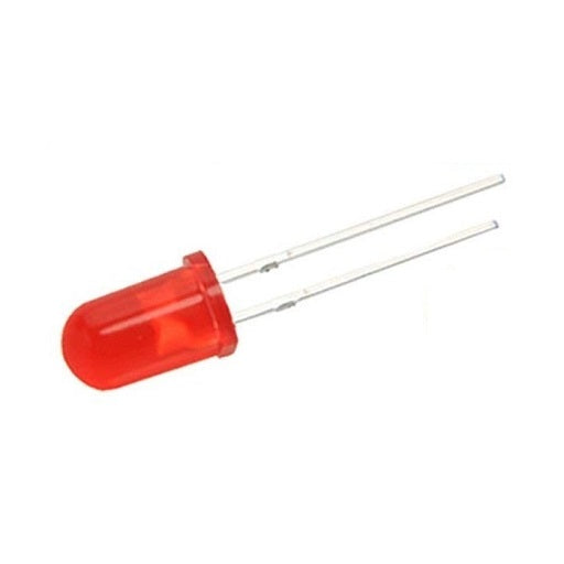 Diodo led difuso 5mm Rojo, ferretronica