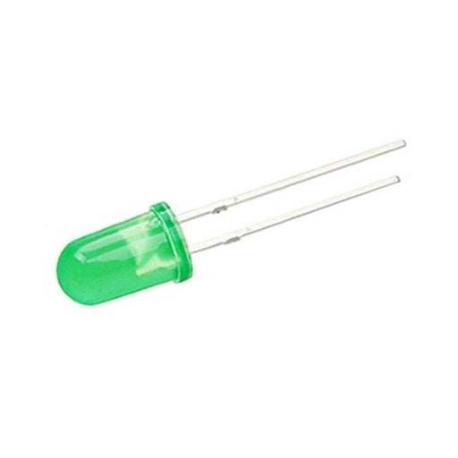 Diodo led difuso 5mm Verde, ferretronica