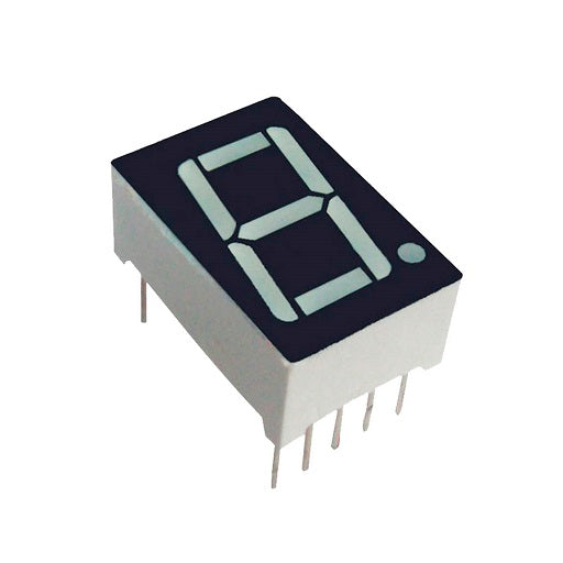 Display 7 segmentos 0.56 pulgadas color rojo catodo comun, ferretronica