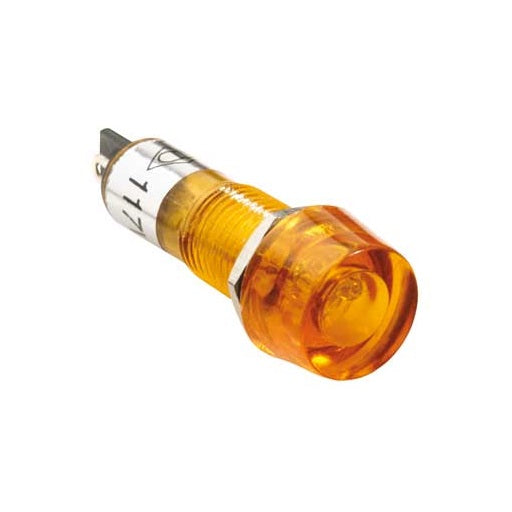 Indicador Piloto Plastico Neon 120VAC Color Amarillo, Ferretrónica