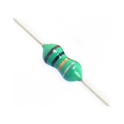 Inductancia Bobina Axial Tipo Resistencia 1uH - 0.25W, Ferretronica