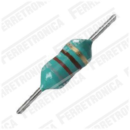 Inductancia Bobina Axial Tipo Resistencia 2.2uH - 0.25W, Ferretrónica