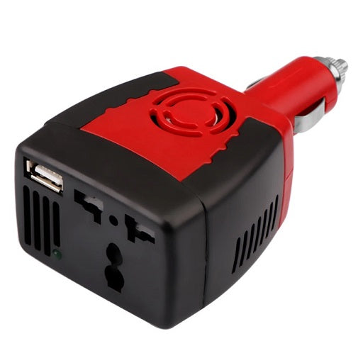 Inversor de Voltaje 12V DC ~ 120V AC Potencia 75W, Ferretrónica