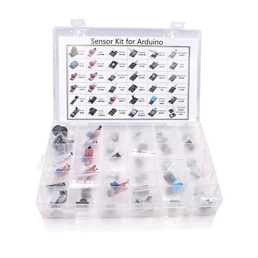 KIT Sensores y Actuadores 37 en 1 con Caja Organizadora, Ferretronica