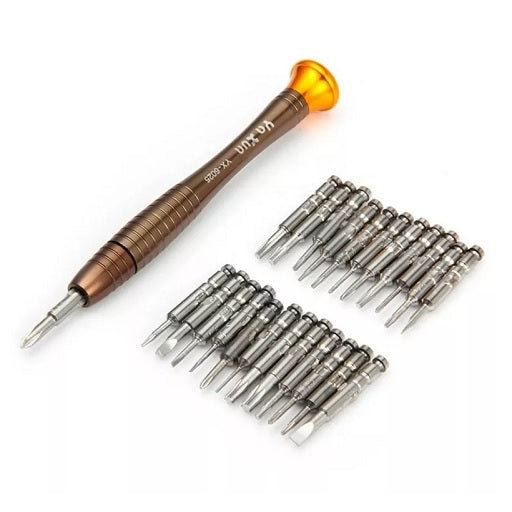 Kit de Destornilladores Precisión YaXun YX-6025 26 en 1, Ferretronica