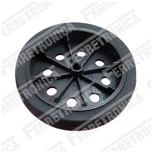 Llanta en Goma Para Proyectos de 47 mm x 10 mm, Ferretrónica