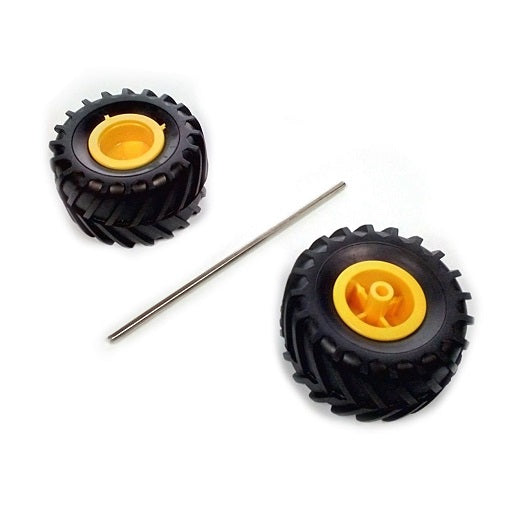 Llantas Todo Terreno Tamiya 50 mm x 30 mm - 2 Piezas, Ferretronica
