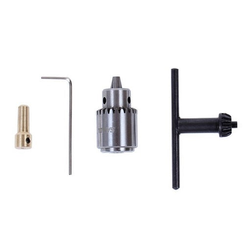 Mini Mandril para Motor con Eje de 3.15 mm - 3.17 mm diametro de brocas 0.3 mm a 4 mm Taladro Porta Brocas, ferretronica