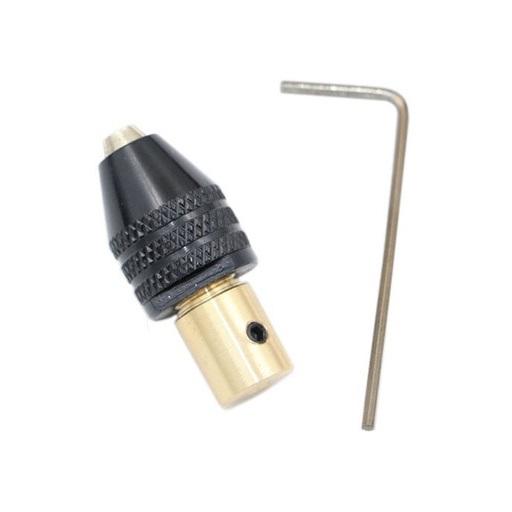 Mini mandril ajustable de 0.3 mm ~ 3.5 mm Eje del motor 2.3 mm, ferretronica