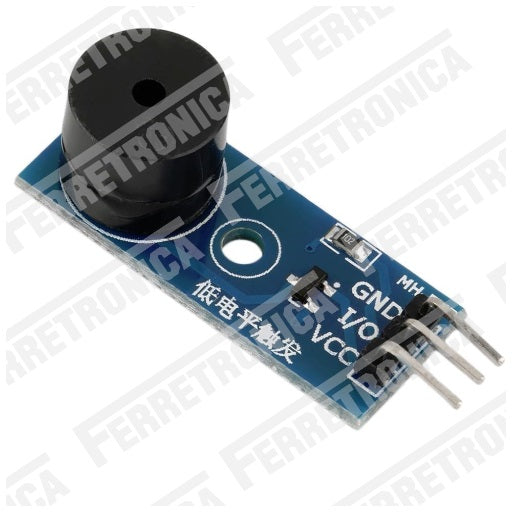 Modulo Buzzer Pasivo 5V - Entrada PWM 2 KHz ~ 5 KHz, Ferretrónica
