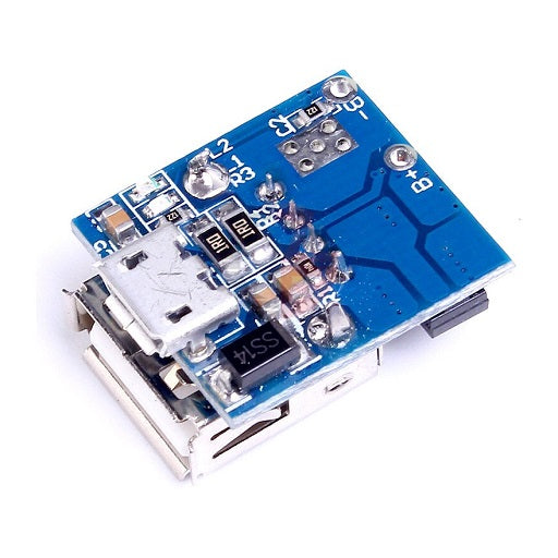 Modulo Carga micro usb y Descarga usb Baterías Litio 18650 TP5400 5V - 1.2A similar a TP4056 Power Bank 2 en 1, Ferretronica