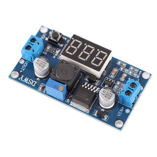 Modulo LM2596 Step Down DC-DC 1.5V ~ 35V con Voltimetro, Ferretronica