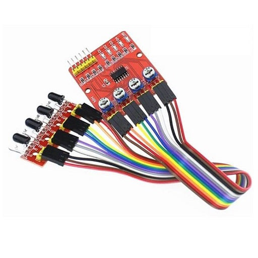 Modulo Proximidad Infrarrojo Evasor Obstaculo 4 Canales, Ferretronica