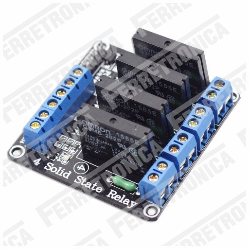 Modulo Relay de estado solido de 4 Canales - Modulo Rele para Arduino 5V, ferretrónica